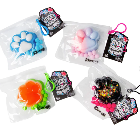 SCRUNCHEMS STICKY SQUISHY PAW PRINTS
