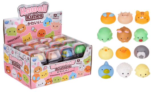 KAWAII SQUISHY MOCHI ANIMAL 12 ASST (DB)