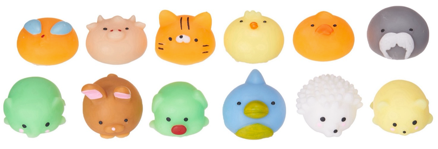 KAWAII SQUISHY MOCHI ANIMAL 12 ASST (DB)