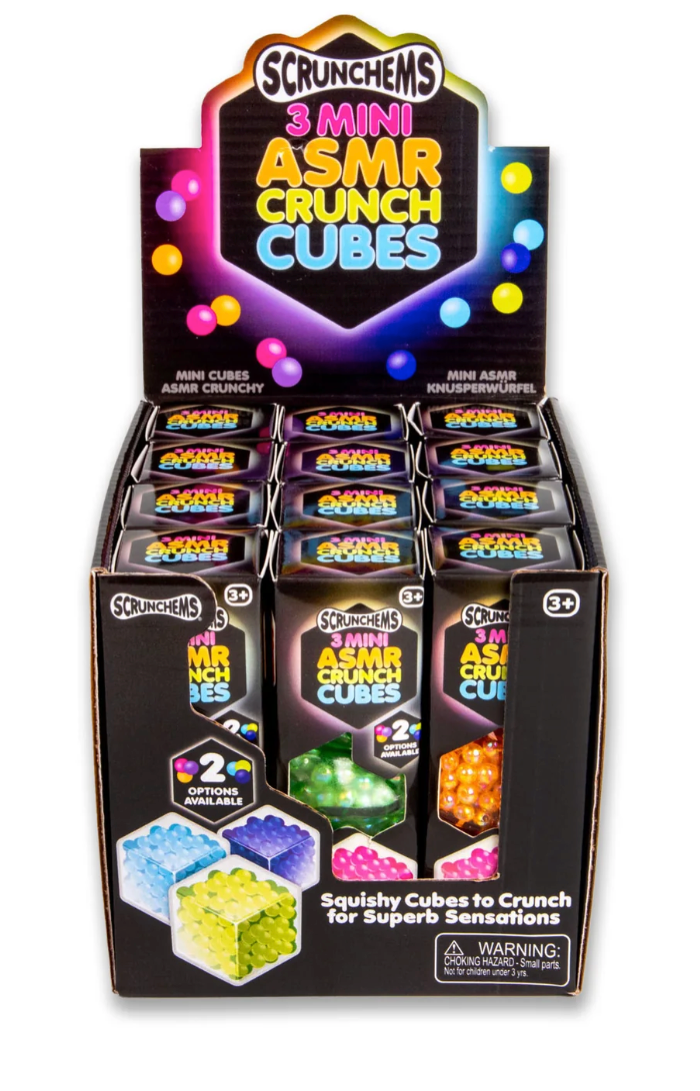 SCRUNCHEMS MINI ASMR CRUNCH CUBES 3PK