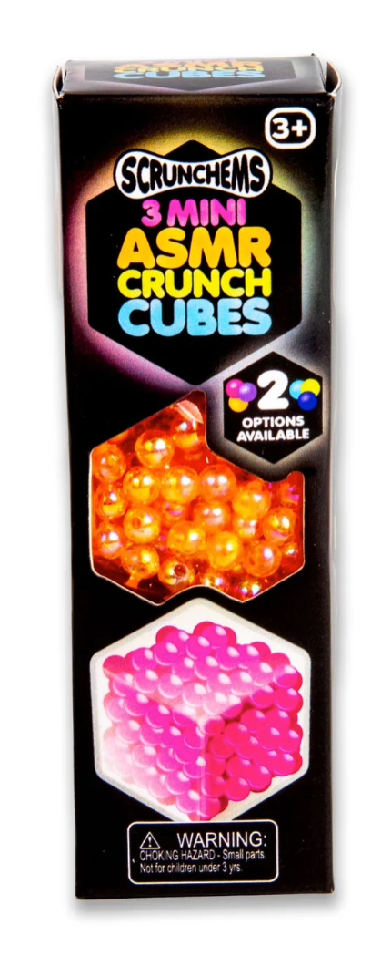 SCRUNCHEMS MINI ASMR CRUNCH CUBES 3PK