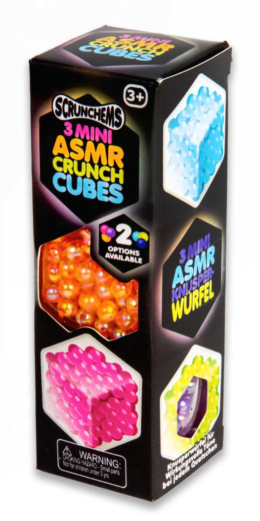 SCRUNCHEMS MINI ASMR CRUNCH CUBES 3PK