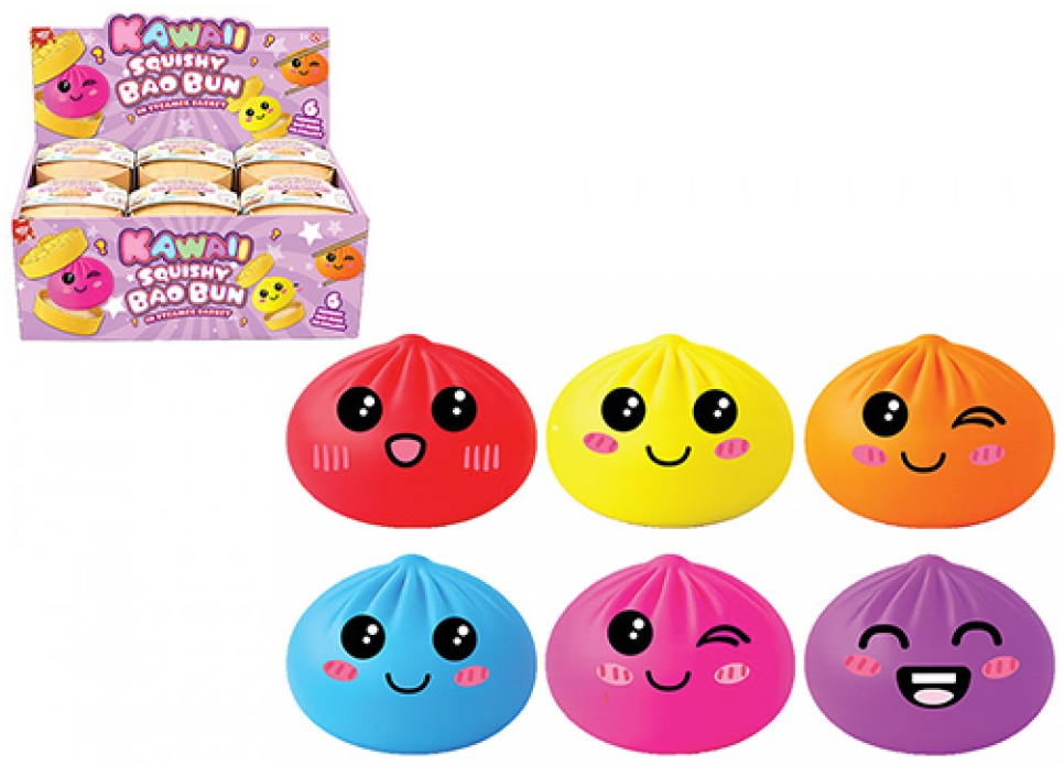 WIZZ TOYS NEON BAO DUMPLING WITH MALTOSE IN BASKET 5.5CM