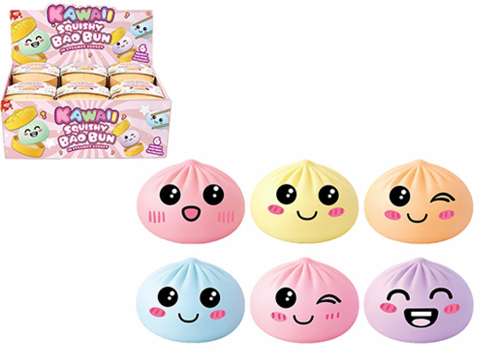 WIZZ TOYS PASTEL BAO DUMPLING WITH MALTOSE IN BASKET 5.5CM