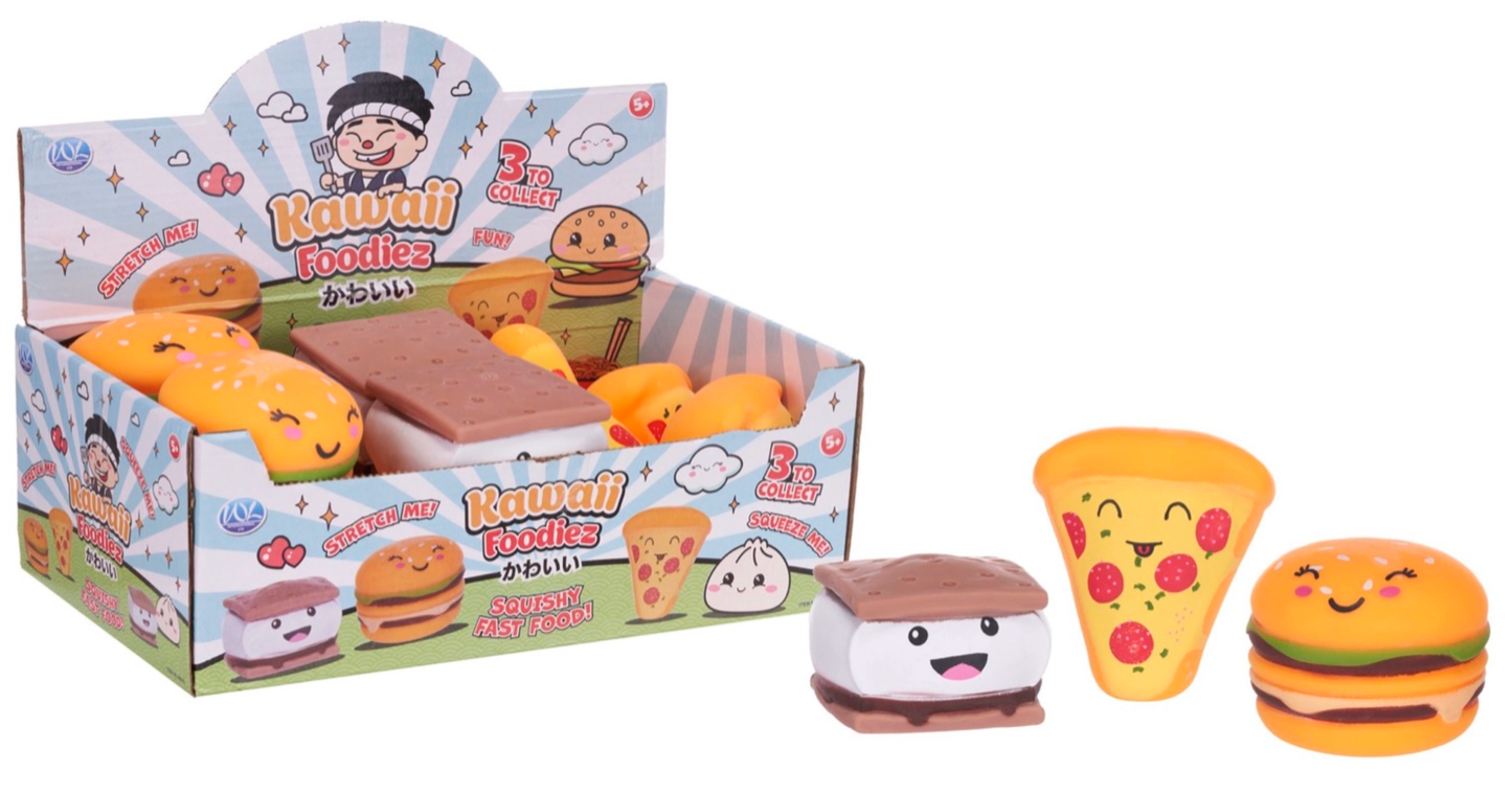 SQUISHY KAWAII FAST FOOD 3 ASST (DB)