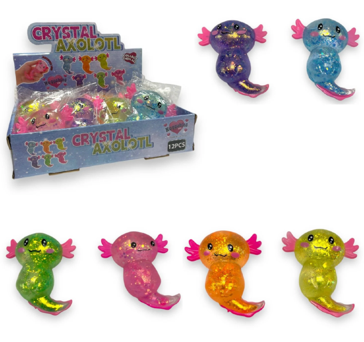 Crystal Axolotl Squishie Sugar Slow Release 10cm