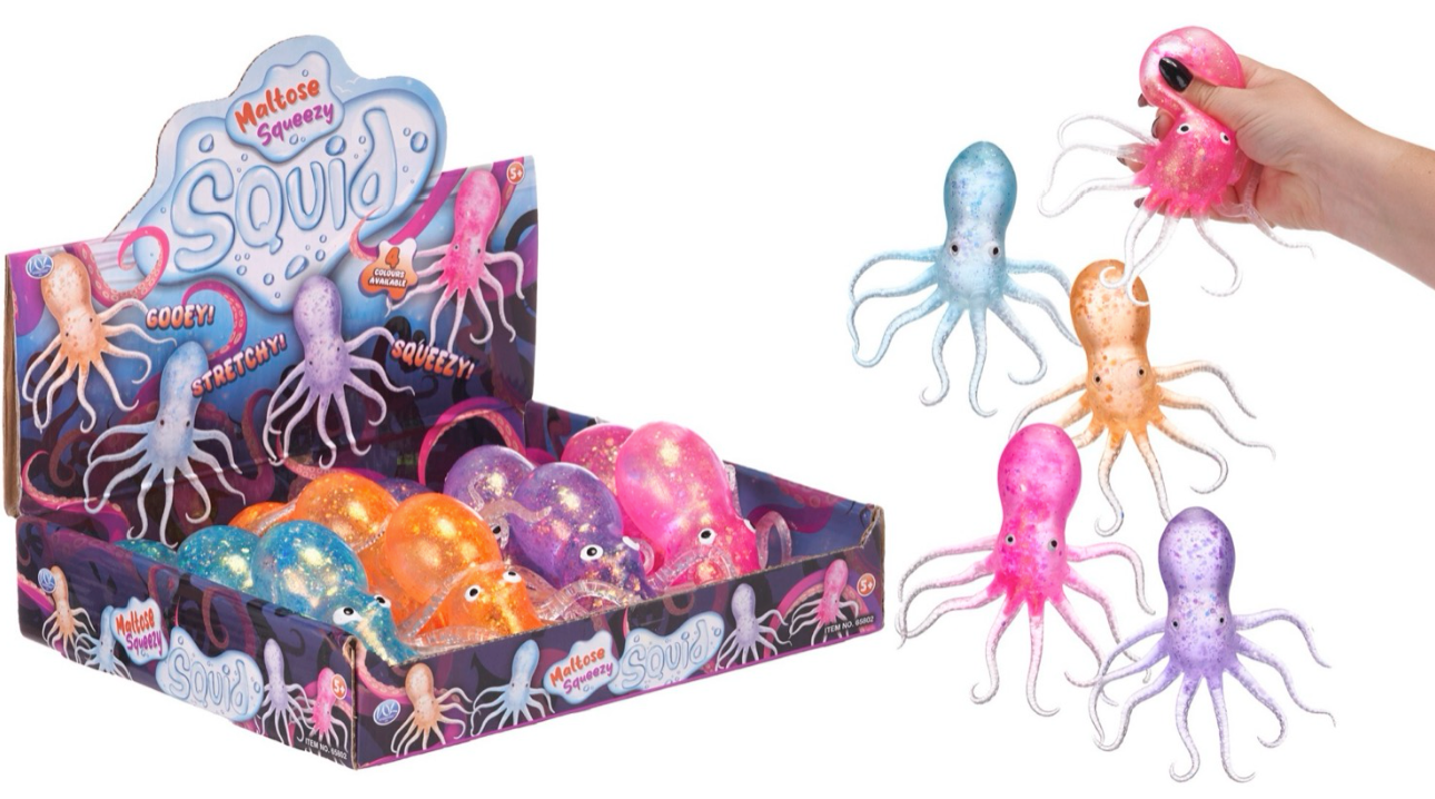 14CM MALTOSE SQUID 4 ASST (DB)