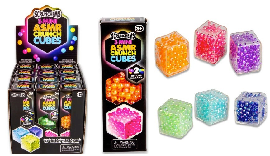 Scrunchems Asmr Mini Crunch Cubes 3pk