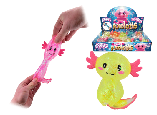 Axolotl Squidgy - 4 Assorted Colours - Display Box
