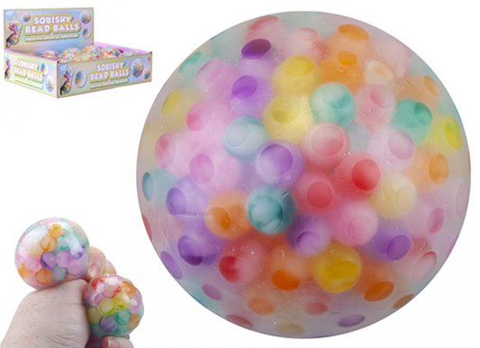 WIZZ TOYS SQUISHY BEAD BALL PASTEL BEADS 6.5CM