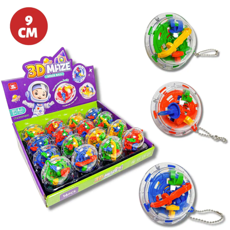9cm SPACE BALL 3D MAZE