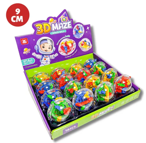 9cm SPACE BALL 3D MAZE