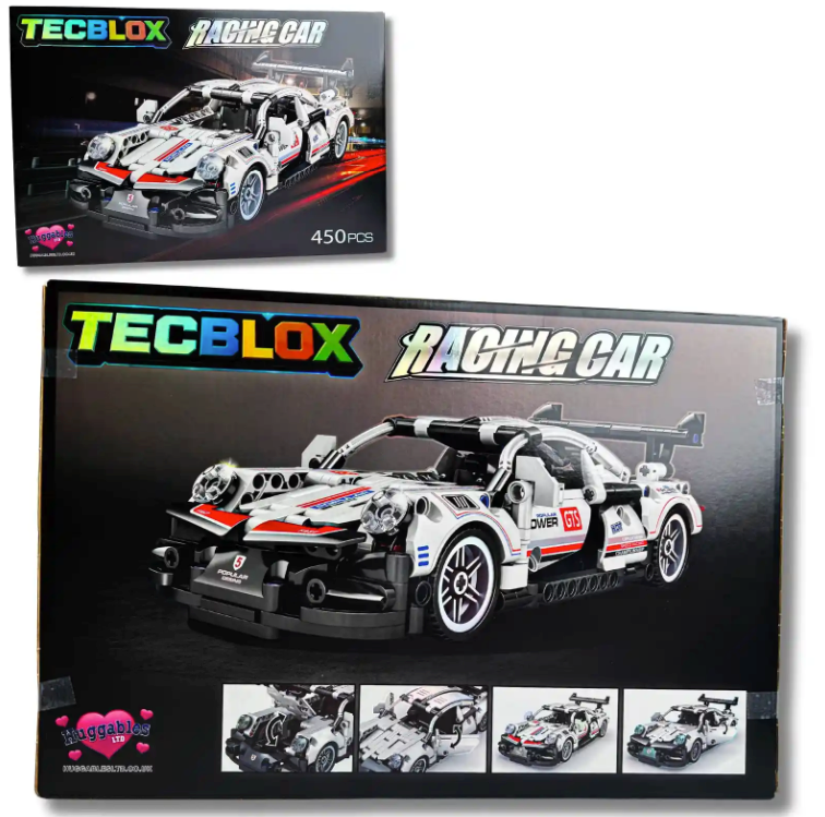 52CM TECBLOX BYO RACING CAR 4 ASSORTED BLOCKS SETS