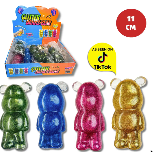 11CM GLITTER MALTOSE BANKS BEAR