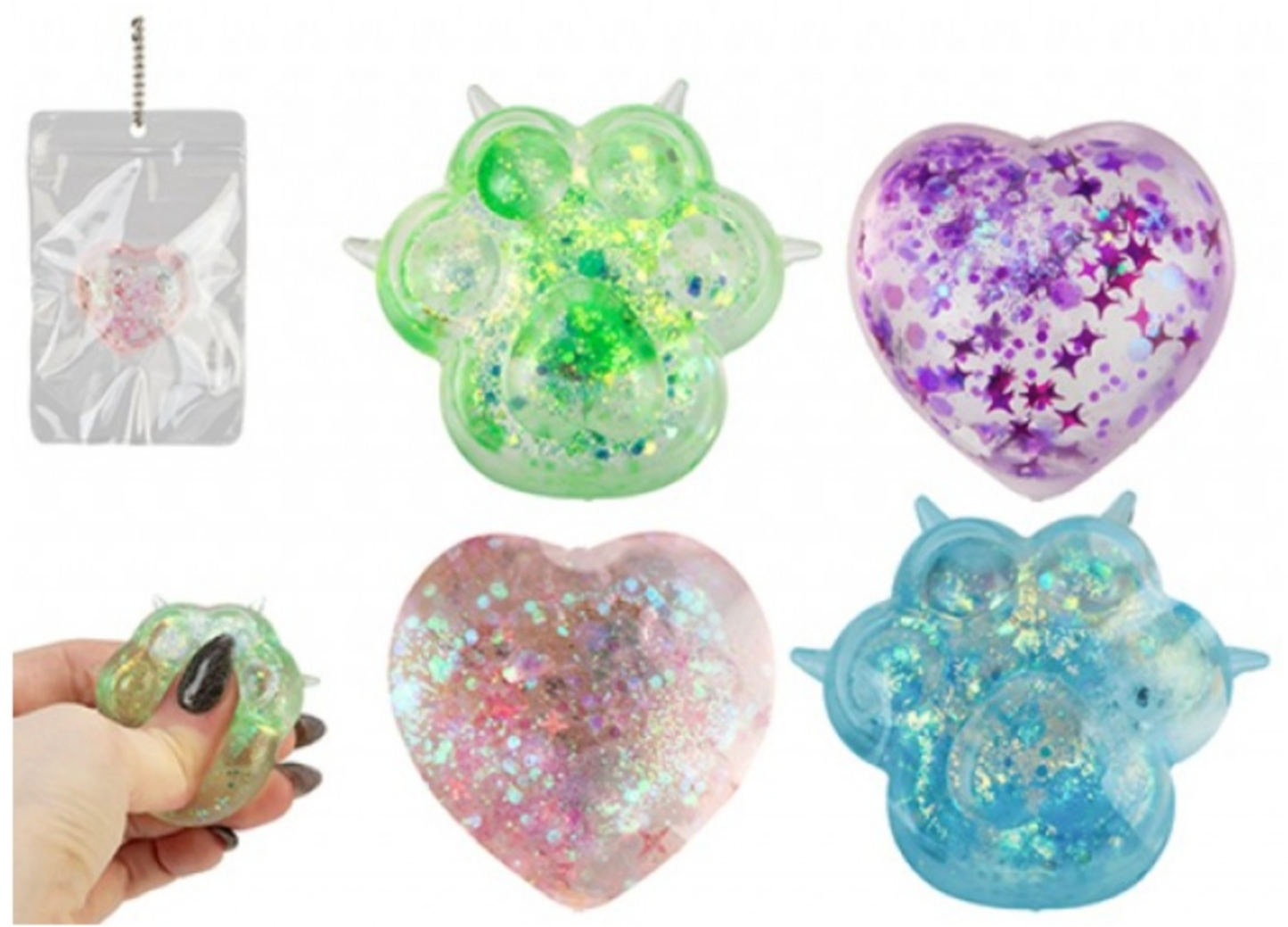 Kawaii Mochi Pop Sugar Maltose Squeeze Sparkle Charm 3.5cm