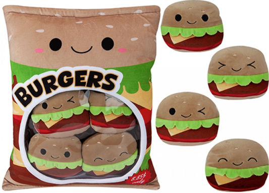 MOCHI POP SNACK PACK BURGER PLUSH 16"