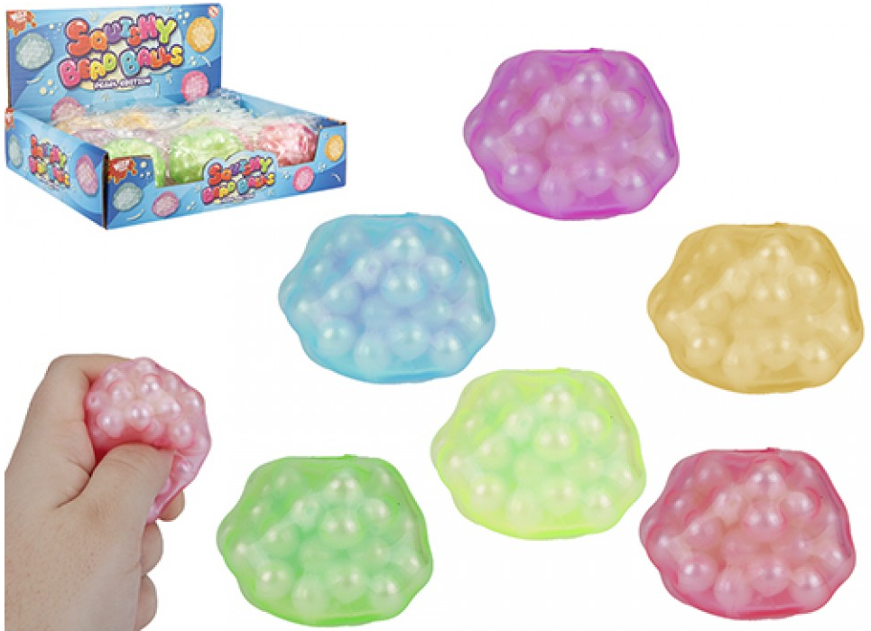 WIZZ TOYS SQUEEZE PEARL BEADS BALL 5CM