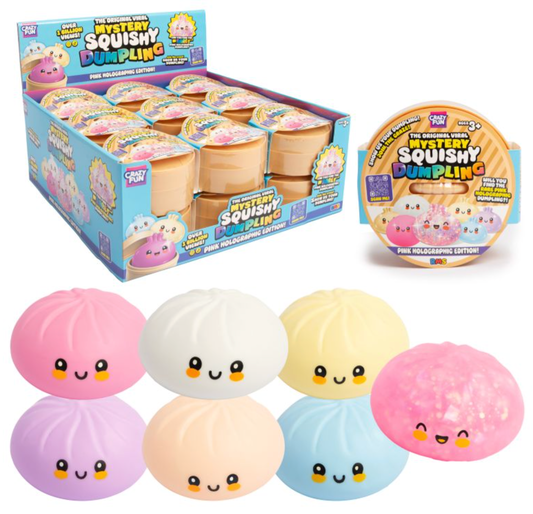 RMS CRAZY FUN PINK HOLOGRAPHIC DUMPLING 8.5CM ** LIMITED TO 1 (12) CARTON PER CUSTOMER **