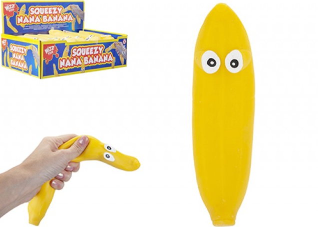 Nana Banana Stress Toy With Eyes 15cm