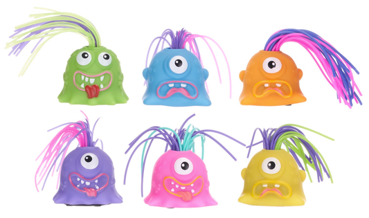 PULL-HAIR SCREAM MONSTER 6 ASST