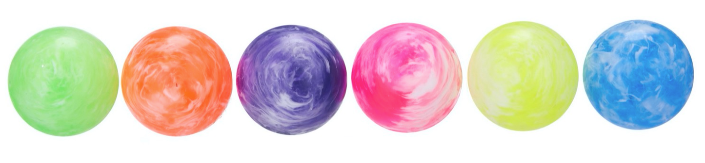 32MM MARBLE JET BALL 6 ASST (TUB)