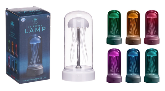 20.5CM B/OP JELLYFISH LAMP