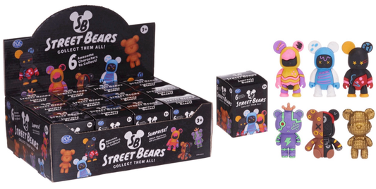 8CM STREET BEARS BLIND BOX 6 ASST (DB)