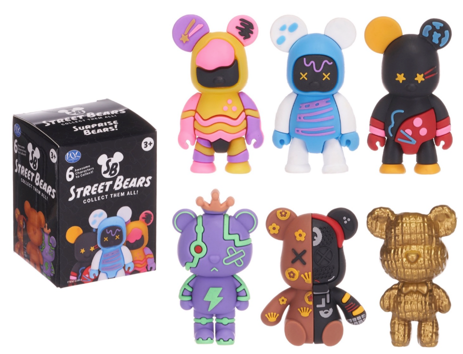 8CM STREET BEARS BLIND BOX 6 ASST (DB)