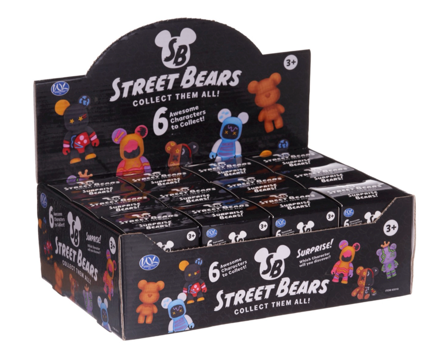 8CM STREET BEARS BLIND BOX 6 ASST (DB)