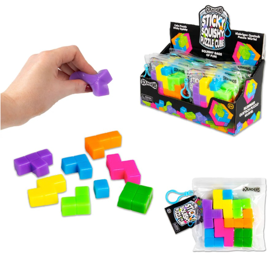 SCRUNCHEMS STICKY SQUISHY PUZZLE CUBE