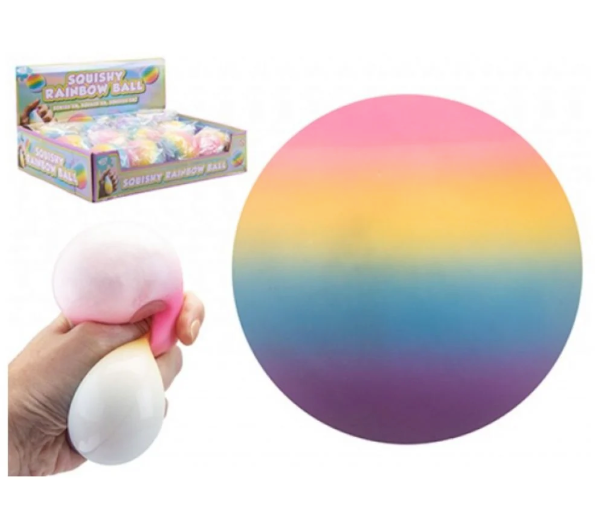 Squishy Pastel Rainbow Ball 6.5cm