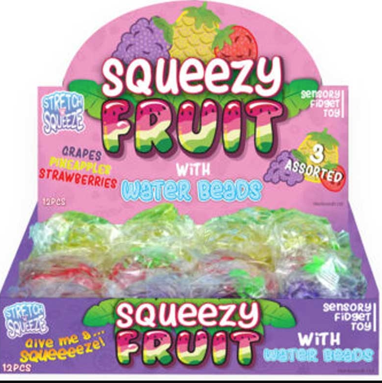 SQUEEZE FRUIT ASTD DESIGNS ASSORTED