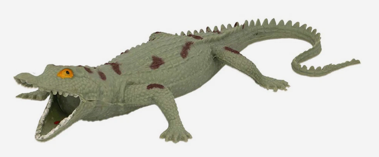 STRETCHY BEANIE CROCODILE 28CM