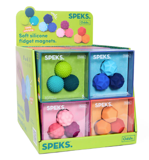 Odds Silicone Fidget Magnets - 24 Units with Display - 6 of each colour