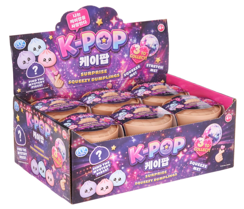 8.5CM K-POP SQUEEZY DUMPLING 3+1 ASST (DB)