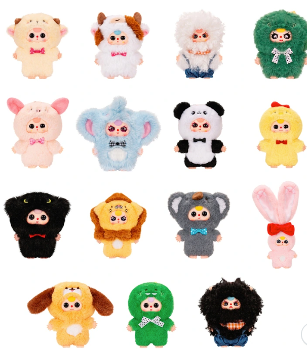 Baby Three Mini Animal World Mystery Plush Box Assortment