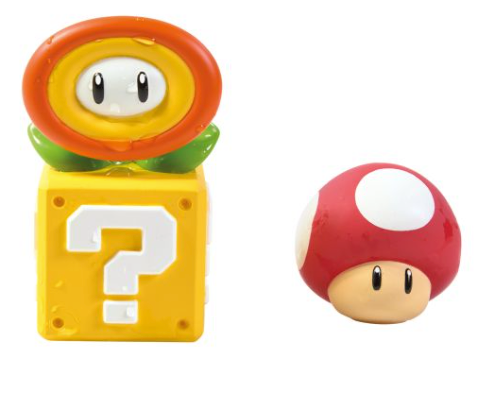 Toomies Super Mario Squirters Mushroom & Fire Flowr