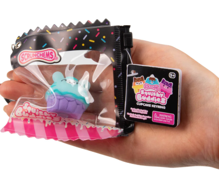 SCRUNCHEMS SQUISHY BUDDIES CUPCAKE KEYRING