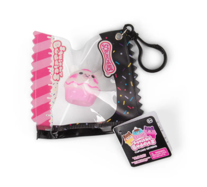 SCRUNCHEMS SQUISHY BUDDIES CUPCAKE KEYRING