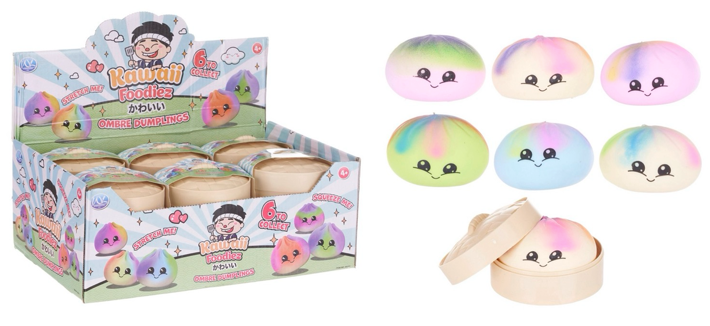 8.5CM OMBRE DUMPLING 6 ASST (DB) KAWAII FOODIEZ
