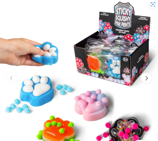 SCRUNCHEMS STICKY SQUISHY PAW PRINTS