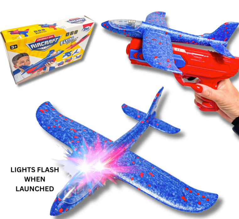 CATAPULT AIRCRAFT GUN WITH LIGHT