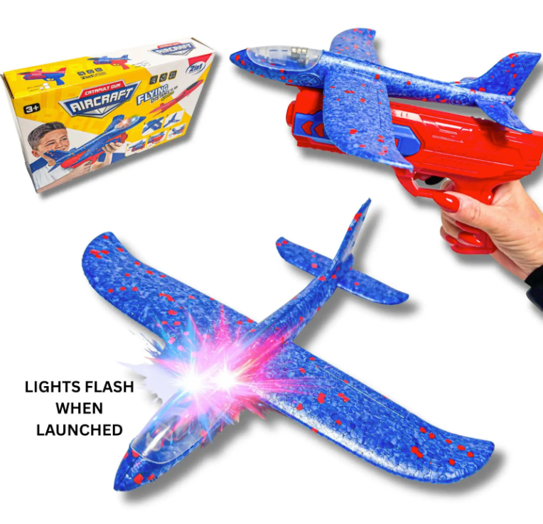 CATAPULT AIRCRAFT GUN WITH LIGHT