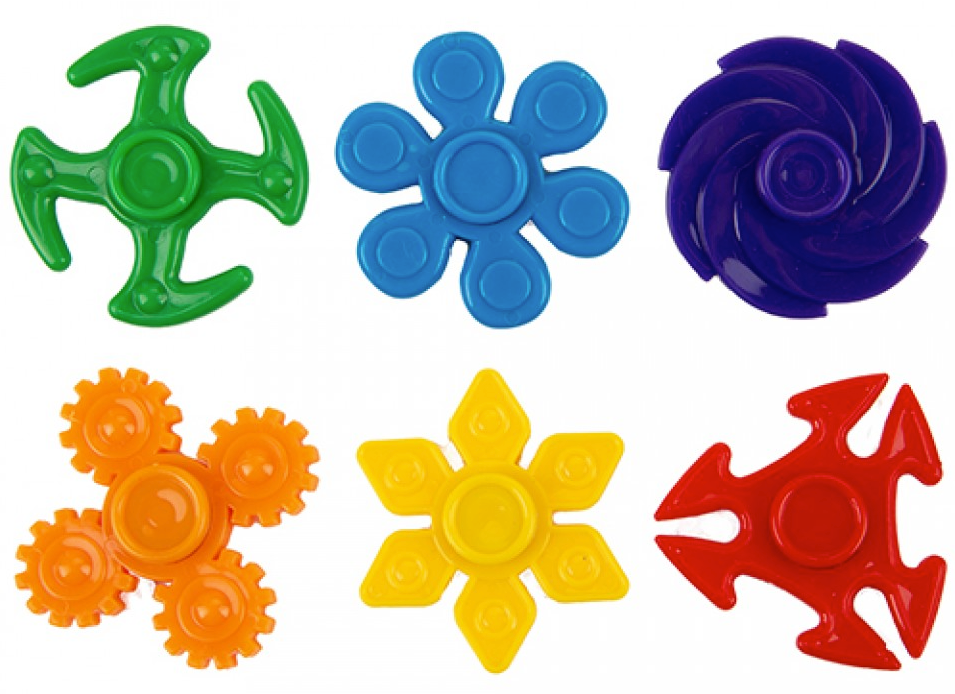 MINI NINJA SPINNERS 3.4CM 6 ASSORTED