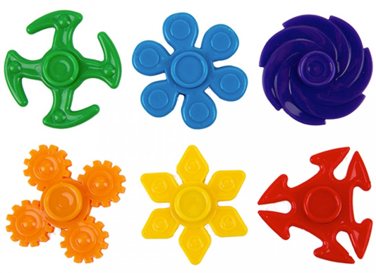 MINI NINJA SPINNERS 3.4CM 6 ASSORTED