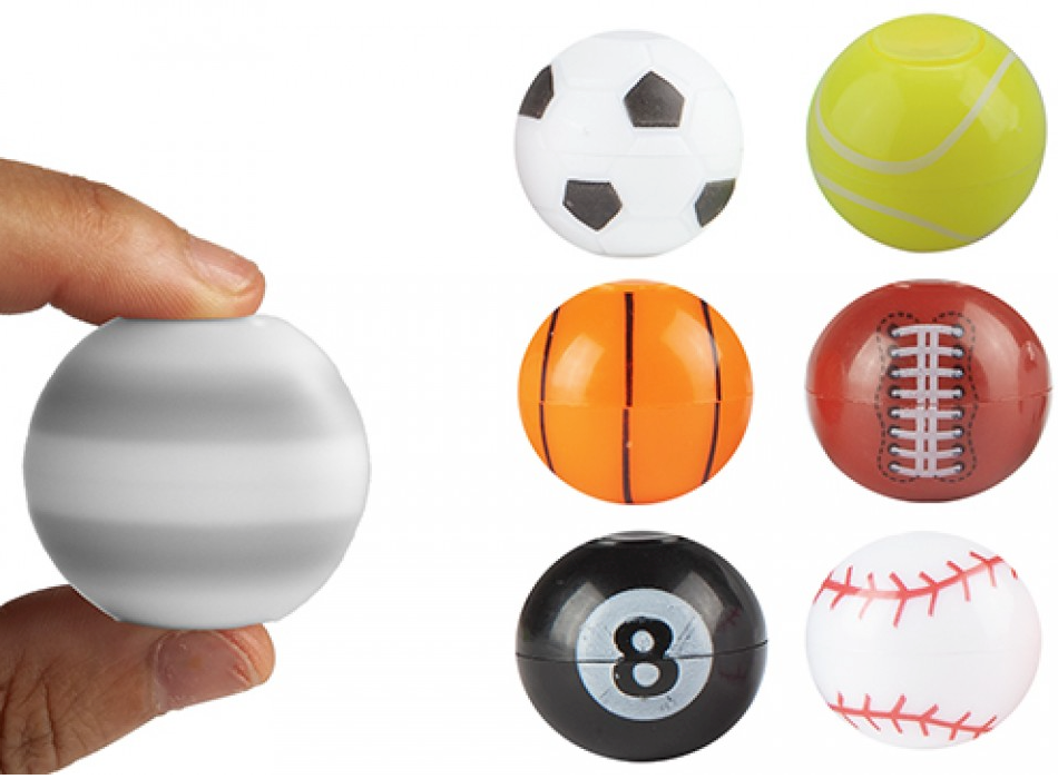 WIZZ TOYS MINI SPINNER BALLS 3.5CM BULK PACK 5 ASSORTED