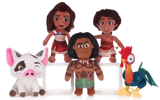 11"/28CM MOANA COLLECTION S/3 5 ASST