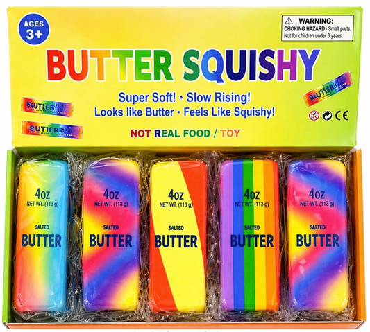 13cm Rainbow Squishy Butter