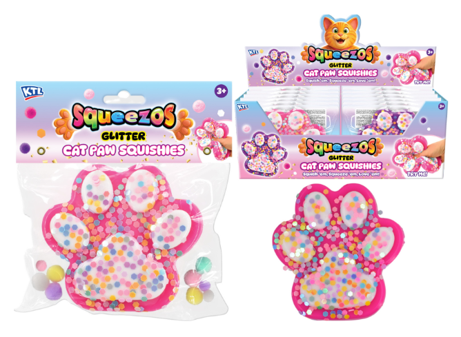 180g Large Cats Paw With Glitter & Bobbles