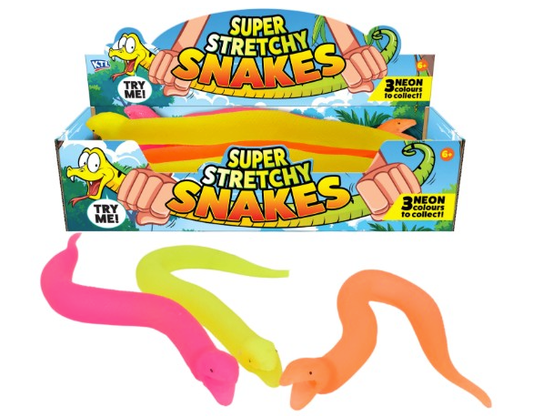 Stretchy Squishy Sugar Maltose Neon Snake 35cm